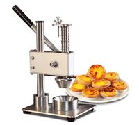 Eggs tart machine,eggs Tart Maker - Hand Pressed Pie Machine - Stainless Steel Round eggs Tart Forming Tool for Baking - Portable Cake Tin Molds