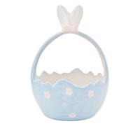 Eggs-traordinary Gift Co Blue Easter Basket with Bunny Ears in Light Blue Eggs-traordinary Gift Co Light Blue