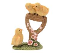 Eggs-traordinary Gift Co Figurine - Chicks & Shovel Eggs-traordinary Gift Co Multicolor
