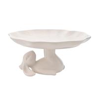Eggs-traordinary Gifting Company - Ceramic Bunny Cake Stand - Easter/Spring Kitchen, Dining, Dinner Parties, Cafe & Serving Gifting & Homeware - For Cakes, Sandwiches & Pastries - H: 11cm x W: 24cm