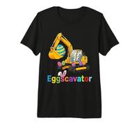 Eggscavator Easter Bunny Excavator Fun Celebration Design Premium T-Shirt