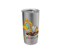 Eggscavator Easter Bunny Excavator Fun Celebration Design Stainless Steel Insulated Tumbler