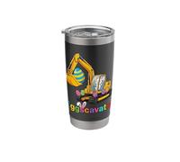 Eggscavator Easter Bunny Excavator Fun Celebration Design Stainless Steel Insulated Tumbler