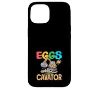 Eggscavator Easter Dinosaur Construction Excavator Boys Case for iPhone 15
