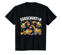 Eggscavator Easter Egg Hunt Construction Trucks Toddler Boys T-Shirt