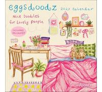 Eggsdoodz 2027 Wall Calendar (Includes Stickers): Nice Doodles for Lovely People