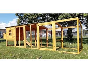 Eggshell 12.5FT EXTRA Large XXL Windsor 3mm Welded & Coated Wire Chicken Coop Hen House Ark Poultry Run Nest Box Rabbit Hutch 5 to 8 birds