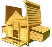 Eggshell BETTY CHICKEN COOP WITH ADDITIONAL NEST BOX! HEN HOUSE POULTRY ARK HOME NEST BOX COUP WITH SLIDE OUT CLEANING TRAY (NO SHIPING TO NORTHERN IRELAND, ISLANDS, SCOTTISH HIGHLANDS)