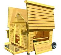 Eggshell BETTY PORTABLE CHICKEN COOP HEN HOUSE POULTRY ARK HOME NEST BOX COUP WITH SLIDE OUT CLEANING TRAY (NO SHIPING TO NORTHERN IRELAND, ISLANDS, SCOTTISH HIGHLANDS)