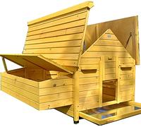 Eggshell LARGE GERTRUDE AIR CHICKEN COOP HEN HOUSE POULTRY ARK HOME NEST BOX COUP WITH SLIDE OUT CLEANING TRAY (NO SHIPING TO NORTHERN IRELAND, ISLANDS, SCOTTISH HIGHLANDS)