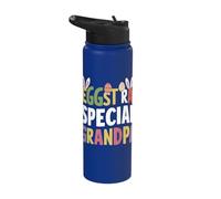 Eggstra Special Grandpa Funny Easter Family Design Stainless Steel Insulated Water Bottle