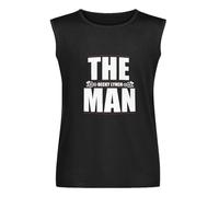 EGGUDd Becky Lynch The Man Men's Sleeveless T-Shirt Black Graphic Unisex Vests Top Tee Shirt XL