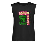 EGGUDd Klub Foot Psychobilly Meteors Guana Batz Demented are Go Men's Sleeveless T-Shirt Black Graphic Unisex Vests Top Tee Shirt XXL