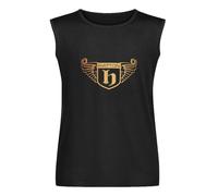 EGGUDd Ricky Hatton Golden Men's Sleeveless T-Shirt Black Graphic Unisex Vests Top Tee Shirt L