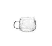 EGHFIXSD 330ml/430ml Hammer Pattern Glass Cup Household Heat Resistant Coffee Cup Large Capacity Drinking Glasses Holiday Gifts,430ML,1pcs