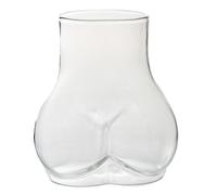 EGHFIXSD 450ml Butt Shape Mug Funny Butt Coffee Cup Thick Transparent Borosilicate Glass Butt Cup Funny Adult Milk Water Cup,Clear,450ml