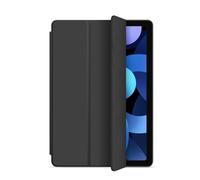 EGHFIXSD For iPad Air Pro MINI Case 3 4 5 6 7 8 9 10th Generation 3-fold Leather Tablet Sleeve Liquid Silicon Soft Stand 11 12.9 13 Cover,Black,for iPad 11th 2025 A16