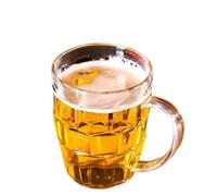 EGHFIXSD Unbreakable 3 Sizes Acrylic Beer Cup KTV Large Beer Cup Plastic Drinks Cups Breakfast Milk Coffee Water Mug Barware Drinkware,Transparent,370ml