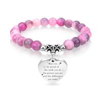 EGHTvmok Nurses Week Gifts Christmas Stocking Stuffers for Nurse Accessories Female Nurses Day Appreciation Bracelet, 18 cm