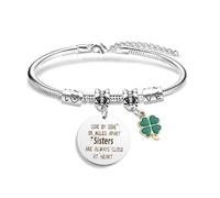 EGHTvmok Sister Birthday Gifts Christmas Mothers Day Sisters Graduation Valentines Bracelet Sunflower,Butterfly,Elephant, Regular, no gemstone