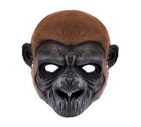 Eghunooye Funny Gorilla Monkey Mask Half Mask Fancy Dress Up Halloween Adult Costume Accessory Animal Cosplay Costume Party (Black, One Size)
