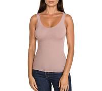 EGI Wool Silk V-Neck Tank Top. Proudly Made in Italy. - Pink - Large/X-Large
