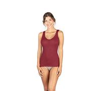 EGI Wool Silk V-Neck Tank Top. Proudly Made in Italy. - Red - Small/Medium