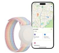 EGLANCLIFM GPS Tracker for Kids iOS Only Real Time Mini Locator Watch Band for Teens Special Needs and Elderly No Monthly Fee Hidden Tracking Device Works with Apple Find My