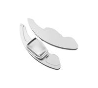 eglci Compatible with Skoda for Scala for Monte for Carlo for Superb 3V Car Paddle Shifter Cover Car Steering Wheel Shifter Paddle Extend Shift Paddle Extender(Silver)