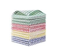 Egles 12 Packs Kitchen Dishcloths 12x12 Inches 100% Cotton Kitchen Dish Cloths for Washing Dishes Scrubbing Wash Cloths Dish Towels Sets (Mix Color)
