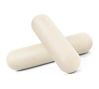 Egles Dumbbell Set for Women & Men, Set of 2 (3.3 LB | 6.6 LB Pair) -Hand Weights for Walking, Strength Training, Aerobics or Yoga, Pilates, Non-Slip Weights, Portable Strength Training, beige