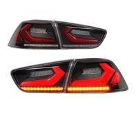 EGLGPAGAEY Car Rear Tail Light RGB Tail Lights For Mitsubishi For Lancer EVO X(GSR) Sequential Turn Signal Taillights Full Rear Lamp Start Up Animat Tail Back Lamp(SMOKED)