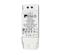 Eglo 0 W White Transformer, Dimmable, Overload Protection, Surge Protection, Short Circuit Protection, Indoor Use, 92348, CE Met, Corded Electric