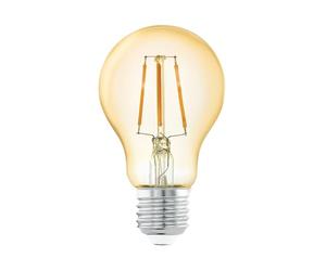 Eglo 11555 2200K Glass Amber Light Bulb E27 LED A75 4W E27, yellow