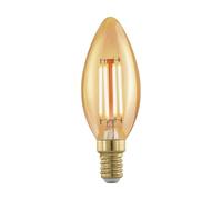 EGLO 11698 E14-LED-C37 Slim Candle Dimmable Lightbulb in Amber