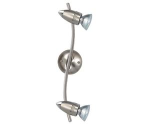 Eglo 24725 'Magnum' Curved Twin Spot Bar 2xGU10 Satin Nickel