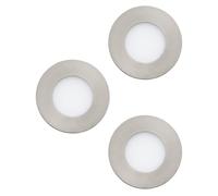 EGLO 3-piece LED recessed spotlight Set Fueva 1, Ø 8.5 cm