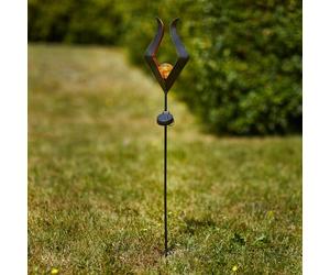 EGLO 48702 LED solar ground spike light, glass ball
