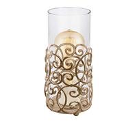 Eglo 49274 Cardigan Table Lamp in Brown-Patina Steel, Silver