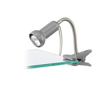 Eglo 81265 Fabio Clip-On Clamp Lamp in Silver