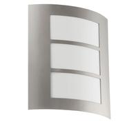 EGLO 88139 E27 Stainless Steel Outdoor Wall Light City