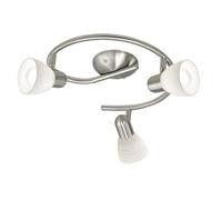 EGLO 88475 Dakar 1 Satin Nickel ILLU Ceiling Spotlight 3x40W E14 295mm