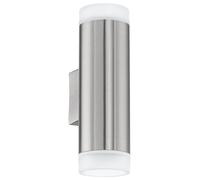 Eglo 92736 RIGA LED Exterior Wall Light in Stainless Steel, 6,5 x 20,5 cm