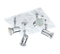 Eglo 93178 Ceiling Spotlight Metal, GU10, Clear