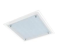 Eglo 94448 Interior Light, Silver, White/Chrome, One Size | glass with textured white neutral white