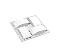 Eglo 94884, Wasao 1, LED Bathroom Wall or Ceiling Light, Stainless Steel, LED, 4W,Chrome & White