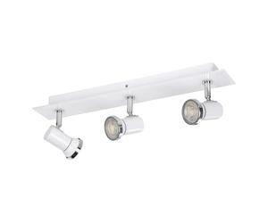 Eglo 95994 Tamara 1 Three-Spotlight Bathroom Ceiling Light in White Steel