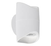 EGLO Abrantes White Led Outdoor Wall Light 1300 Lumens Warm White Ip44 Exterior Lighting
