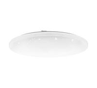 EGLO Access Frania-A LED Ceiling Light, 1-Bulb Wall Light with Crystal Effect Steel and Plastic, White, with Remote Control, Colour Temperature Change (Warm, Neutral, Cold), Dimmable, Diameter 57 cm