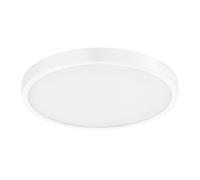 Eglo Access LED Ceiling Light Fueva-A, 1-Flame Wall lamp, Surface Light in White Aluminium and Plastic, Remote Control, Colour Temp Change (Warm, Neutral, Cold), dimmable, Ø 22.5 cm